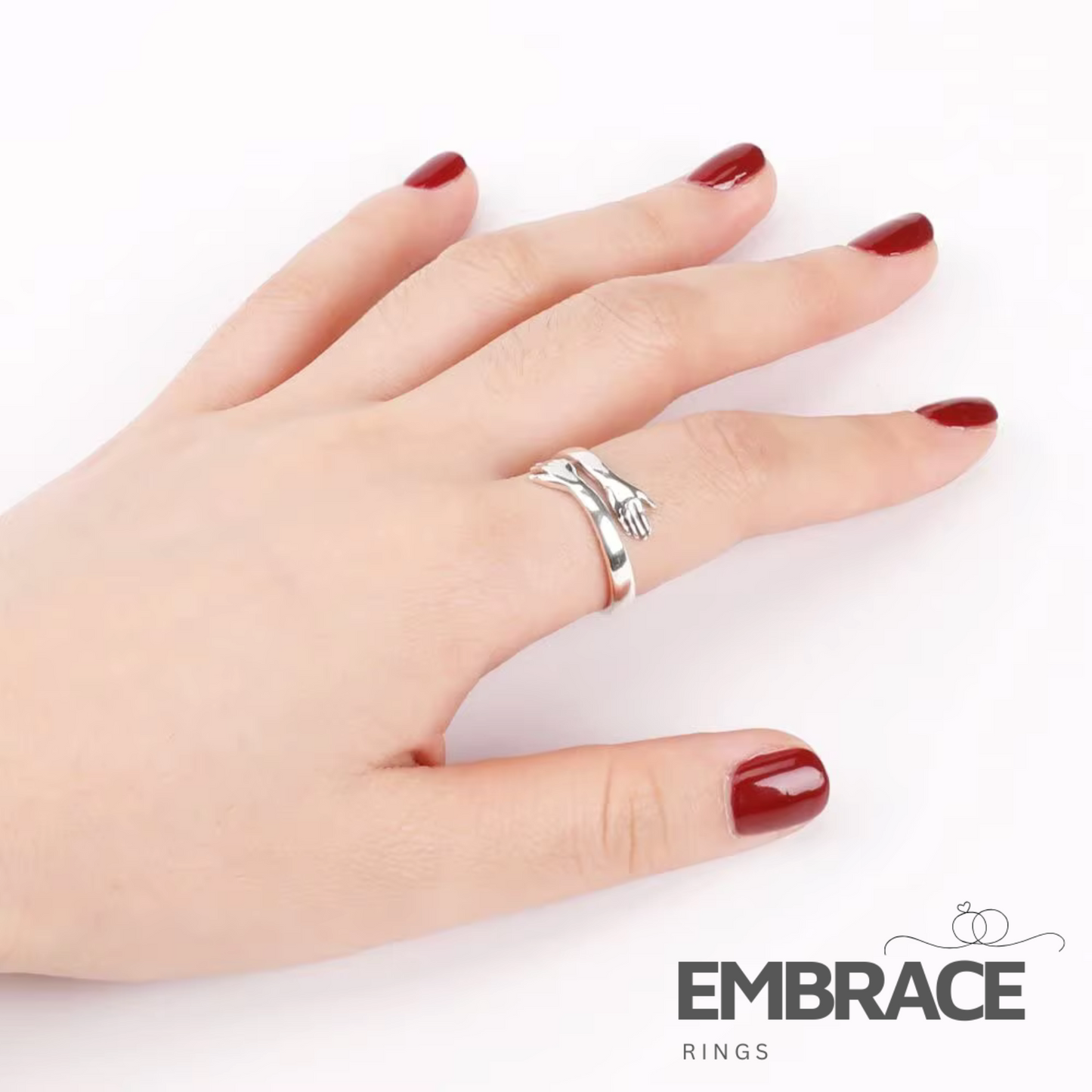 Embrace™ Sterling Silver Hug Ring